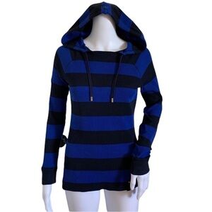 L-RL Lauren Active Ralf Lauren Petite Hooded Shirt